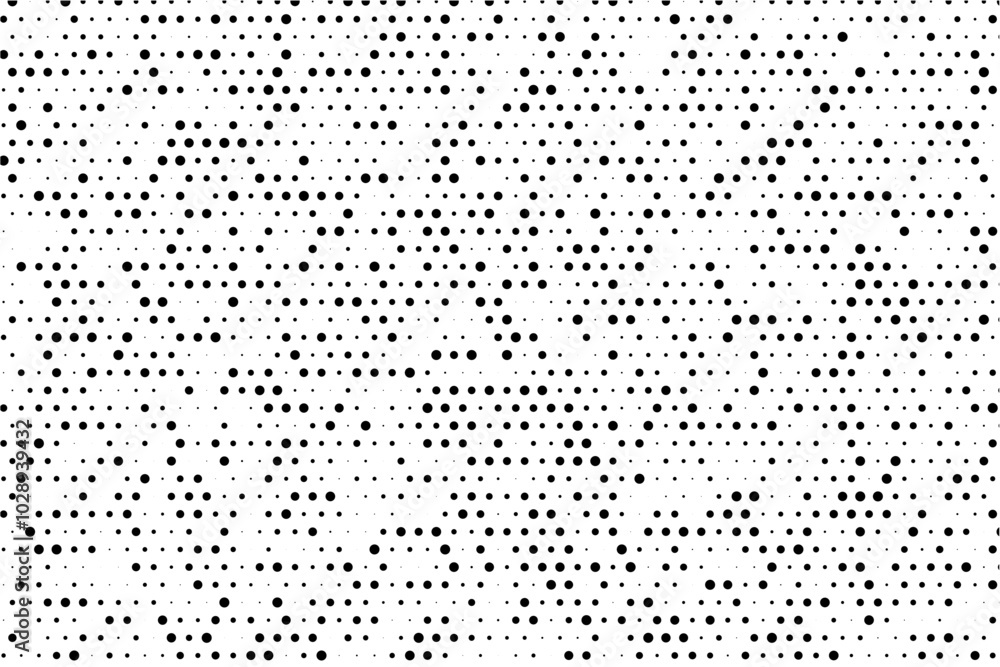 Poster Symmetrical grid with random sized dots background