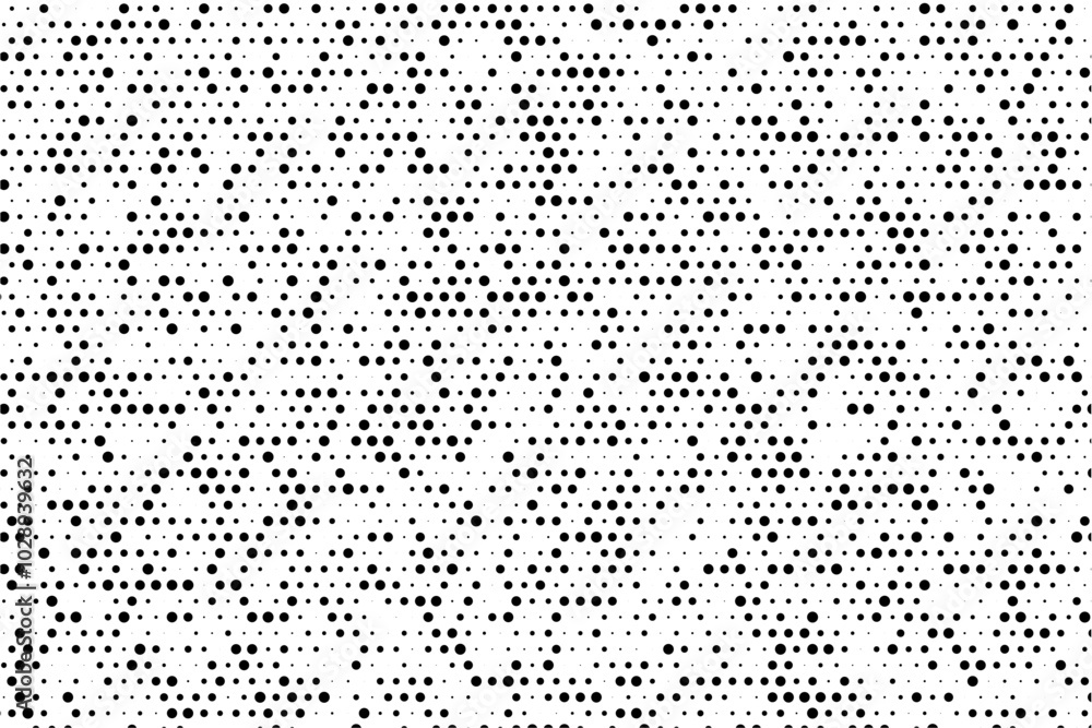 Poster Symmetrical grid with random sized dots background