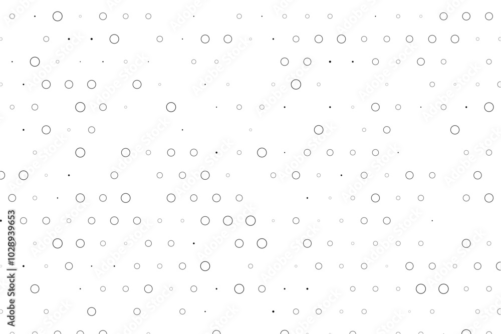 Aufkleber staggered dot grid with circular hollow elements