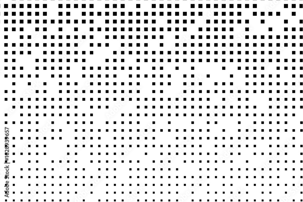 Aufkleber Modern geometric pattern with shrinking squares and random gaps