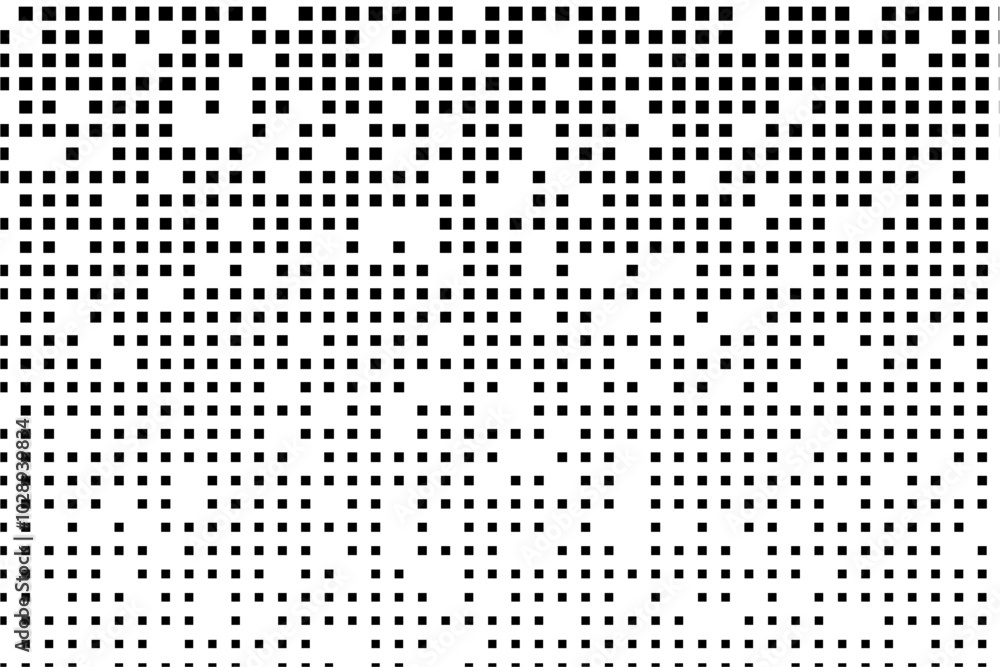 Leinwandbilder abstract minimalist pattern with shrinking black squares and gaps