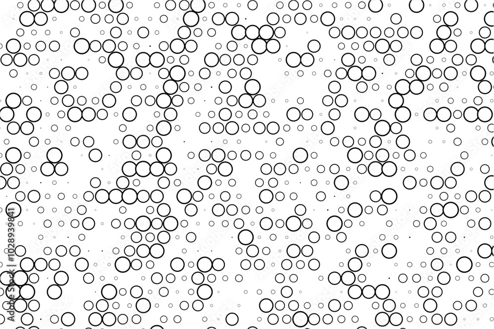 Aufkleber minimalist abstract background with holed dots grid