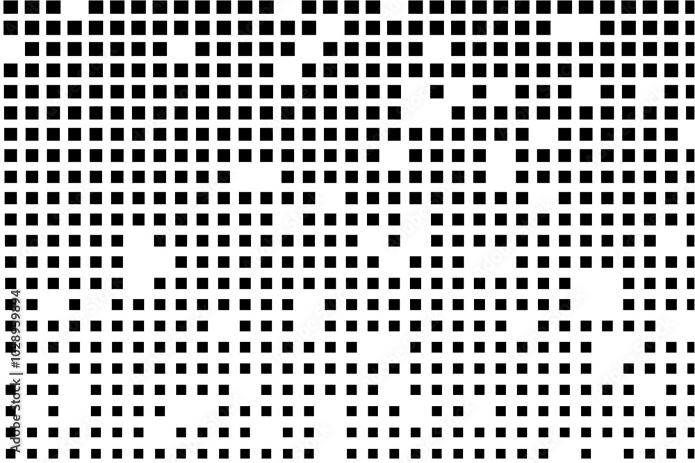 Fototapete randomized grid pattern with gradually shrinking squares