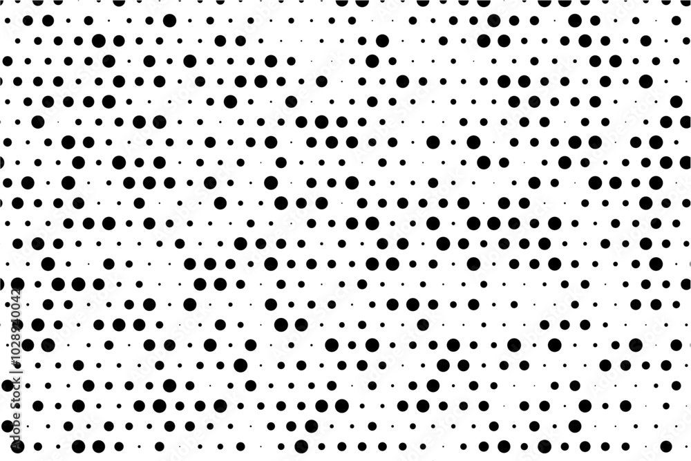 Poster Randomized dotted grid background with staggered rows