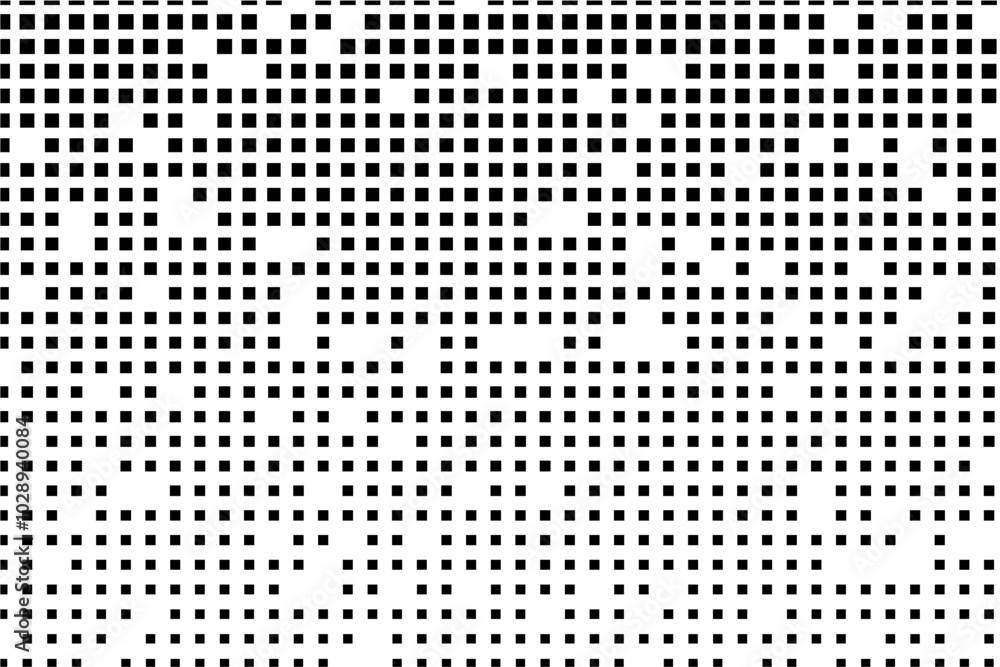 Aufkleber Modern geometric pattern with shrinking squares and random gaps