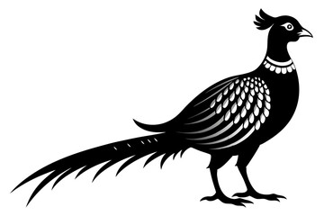 pheasant vector silhouette vector illustration