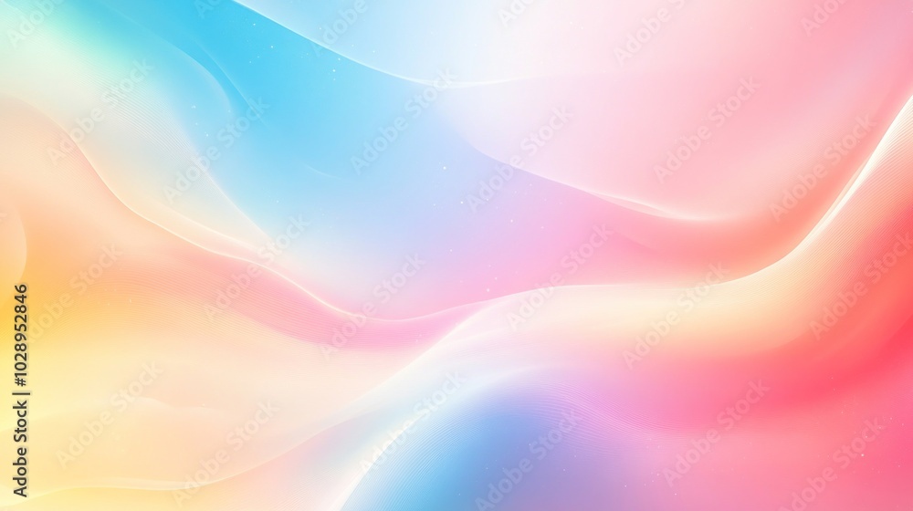 Aufkleber abstract colorful background with flowing and blurred wavy lines.