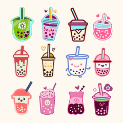Bubble tea clipart. Boba Milk Tea Clipart