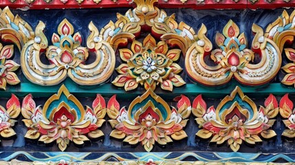 Fototapeta premium Timeless Elegance of Thai Pattern Artistry