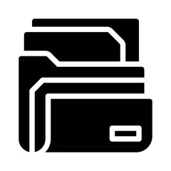 Folder glyph icon