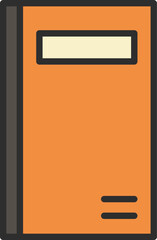 カラー教材道具関連の単品アイコン　ノート