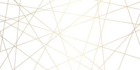 Seamless luxury geometric premium golden random chaotic lines on transparent background. Luxury banner presentation gold line vector, illustration.