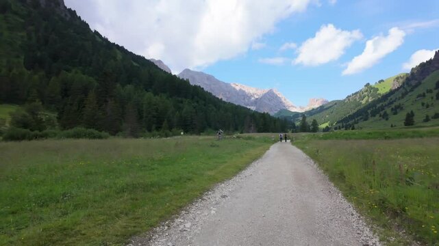 A view of Val Duron near Campitello di Fassa - Val di Fassa - Italy