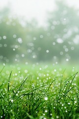 A close-up of water droplets on grass. 
background, wallpaper.
