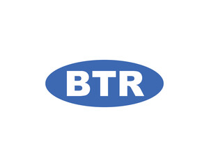 BTR logo design vector template. BTR