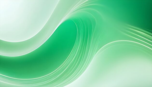 Abstract wave lighting green and white as wallpaper background illustration