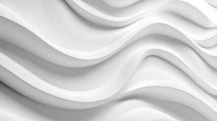 White background with three-dimensional wave shapes representing smooth curves