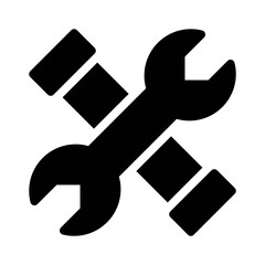 Wrench glyph icon