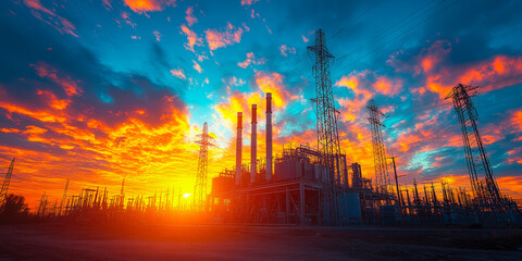 Fototapeta premium High-voltage electrical equipment 