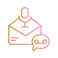 Voice Message Vector Icon