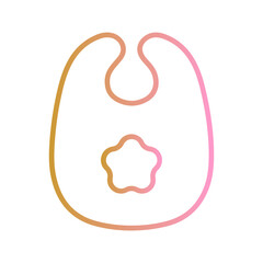 Cute Bibs Vector Icon
