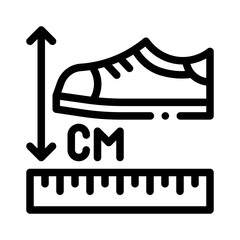 Shoe Size line icon