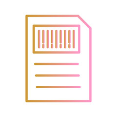 Barcode Inventory Vector Icon