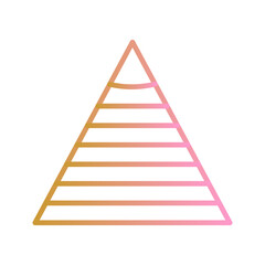 Pyramid Graph Vector Icon