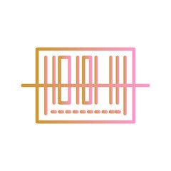 Barcode Shipping Vector Icon