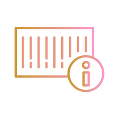 Barcode Product Info Vector Icon