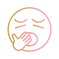 Yawning Face Vector Icon