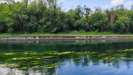 The hydroelectric power station of Turbigo in Italy