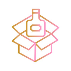 Wine Box Vector Icon