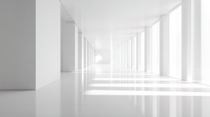 Fototapeta premium Empty minimal abstract architecture building interior or exterior