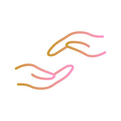 Supportive Hand Vector Icon