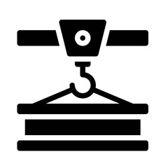 Steel Crane glyph icon
