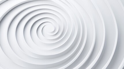 Fototapeta premium A white spiral with a lot of curves and angles. The spiral is white and has a lot of detail