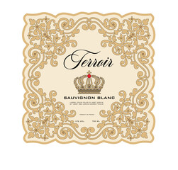 WINE LABEL ITALIAN FOOD AND DRINKS DECORATIVE STICKER FOR AMARONE, PROSECCO, CHIANTI, VALPOLICELLA,PRIMITIVE AND SPARKLING WINE