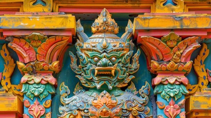 Obraz premium Vibrant Colors of Traditional Thai Patterns