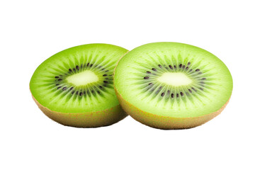 Two slices of kiwi fruit, healthy eating