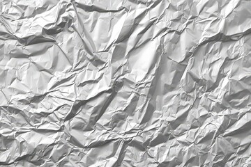 Crumpled White Paper Texture Background