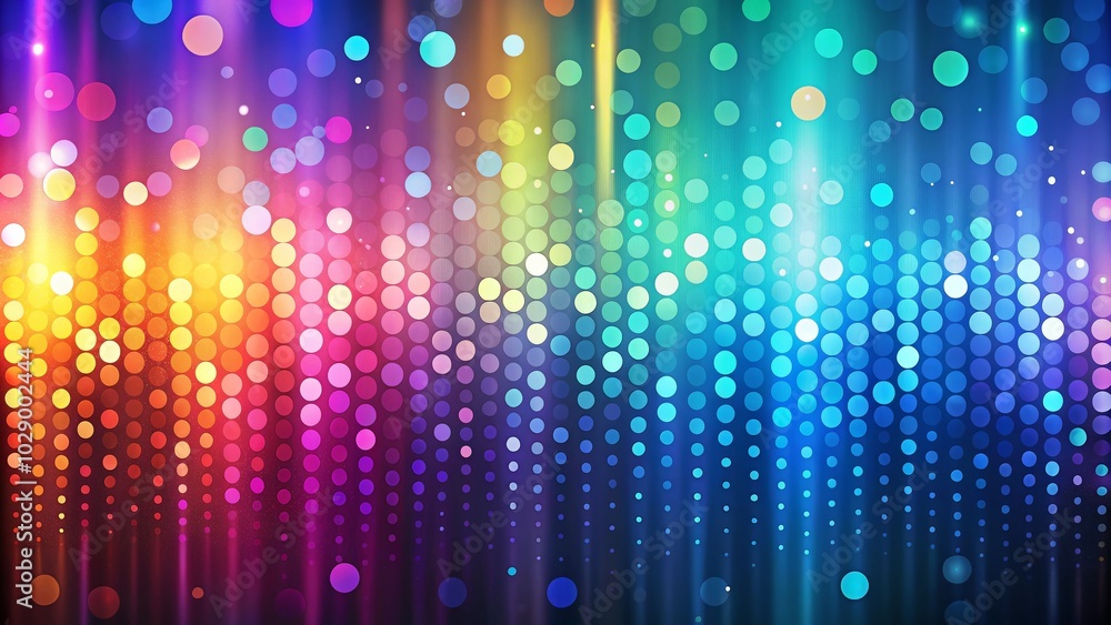 Poster long exposure abstract little dots pattern vector for modern design