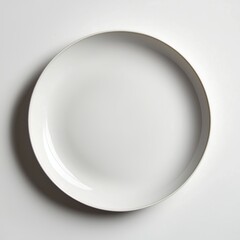 Clean White Porcelain Plate