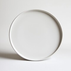 Clean White Porcelain Plate