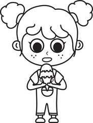 girl eating ice cream