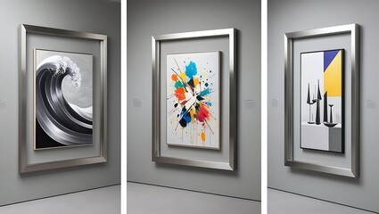 A Captivating Set of Abstract Artworks for Walls, Cards, and Designer Prints. geometric art illustrations. Can be used for wall art, wallpaper
