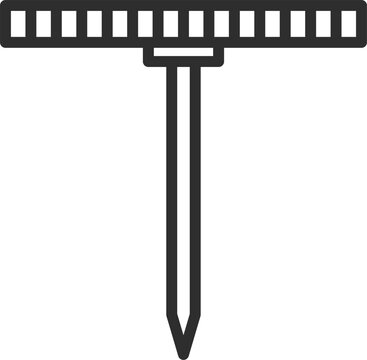 black t-shaped nail icon clip art preview