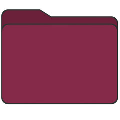 maroon empty folder icon