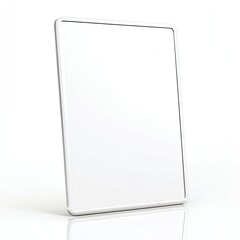 White marker board with a subtle reflection on its surface