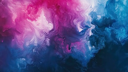 Fototapeta premium Abstract background with flowing pink, blue, and white colors.